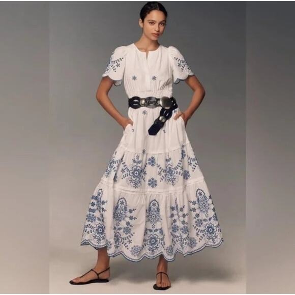 Anthropologie Dresses & Skirts - Anthropologie The Somerset Maxi Dress Womens Eyelet 1X